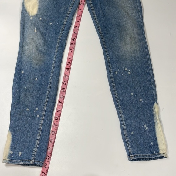 J Brand Zephyr Bleach Marked Denim Skinny Jeans Size 27 - Picture 8 of 9